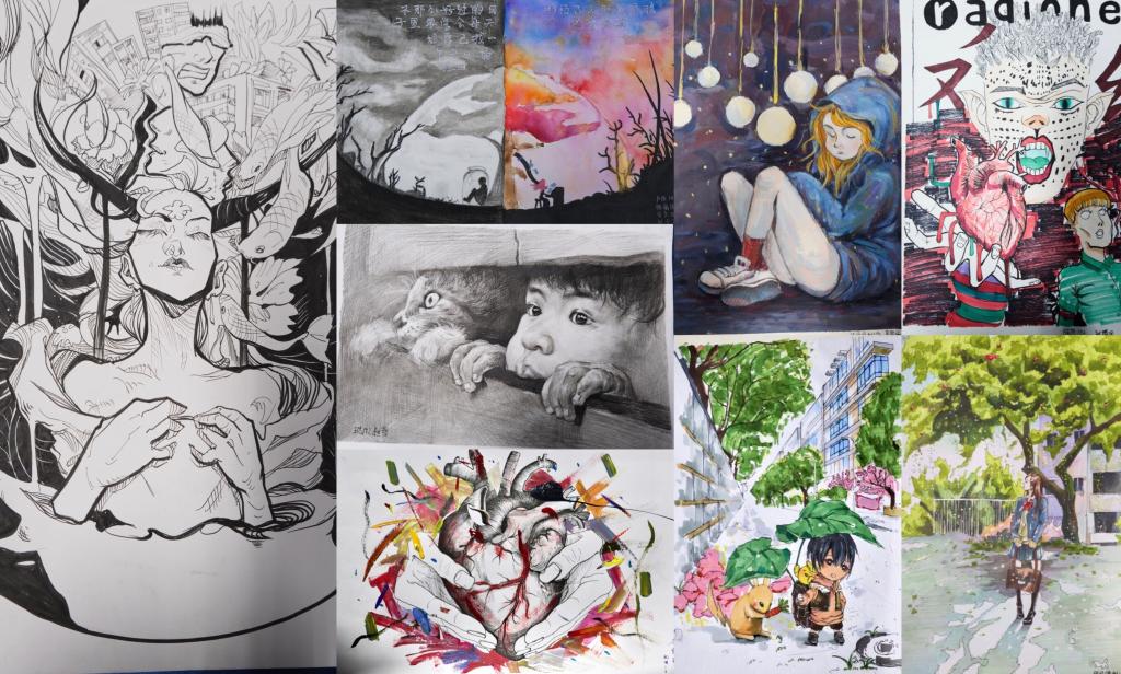 对学院前期开展的"呵护心灵,健康成长"心理健康主题绘画活动进行奖励