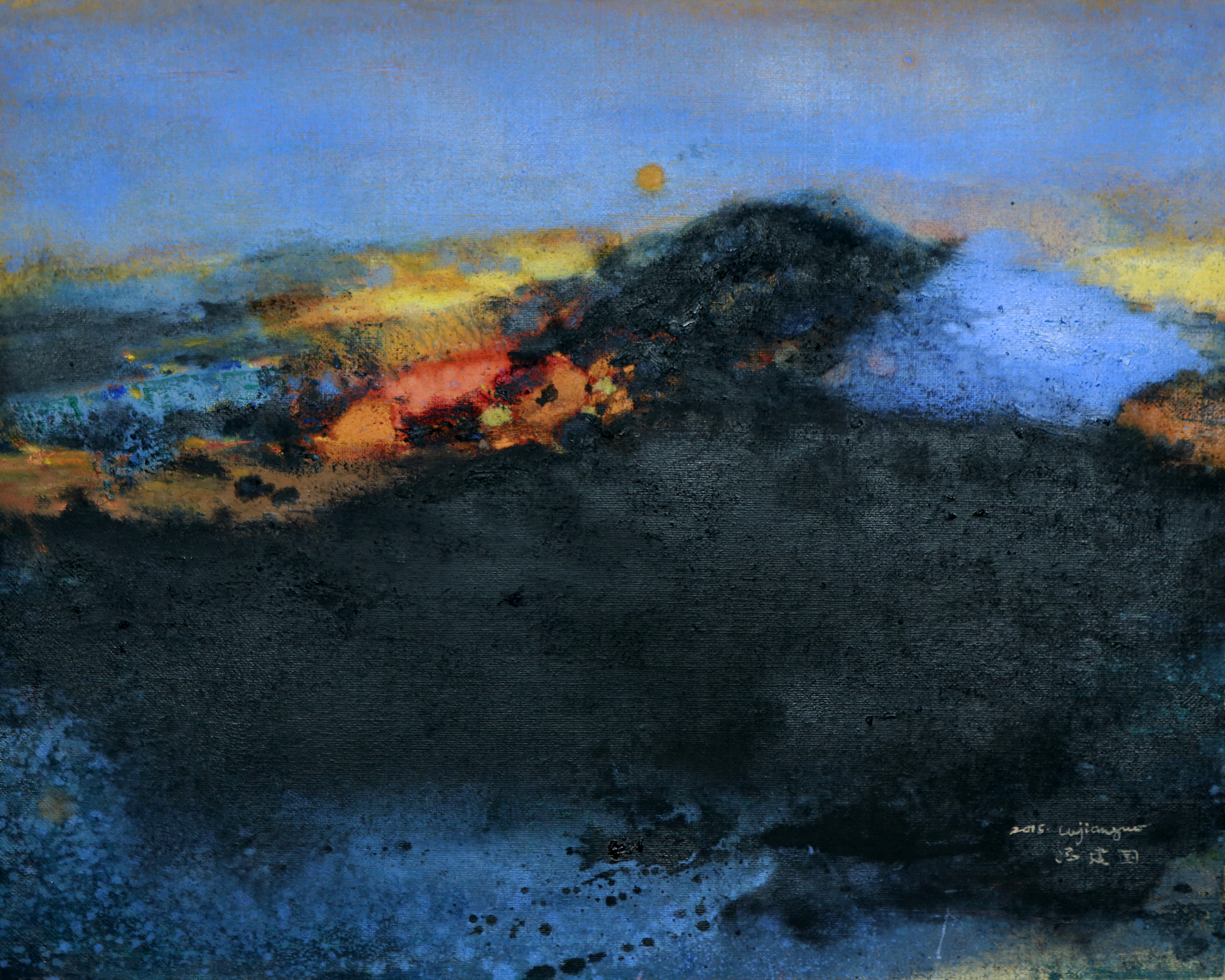 首页 研究生教育 硕导简介 正文 2015年油画《烈焰大海》入选法国.